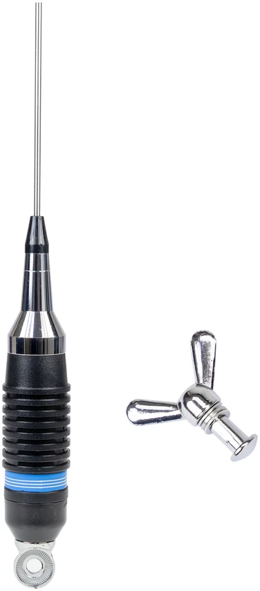Dėžutė 20 vienetų CB PNI S9 antenų su drugelio tipo laikikliu, strypo ilgis 120 cm, be kabelio, 600W, 26-28MHz