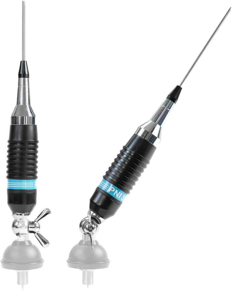 Dėžutė 20 vienetų CB PNI S9 antenų su drugelio tipo laikikliu, strypo ilgis 120 cm, be kabelio, 600W, 26-28MHz