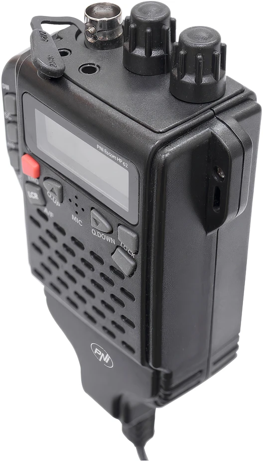 Dėžutė su 10 vienetų CB radijo stoties rinkiniu PNI Escort HP 62 ir PNI Extra 48 antena su magnetu, ASQ, RF stiprinimas