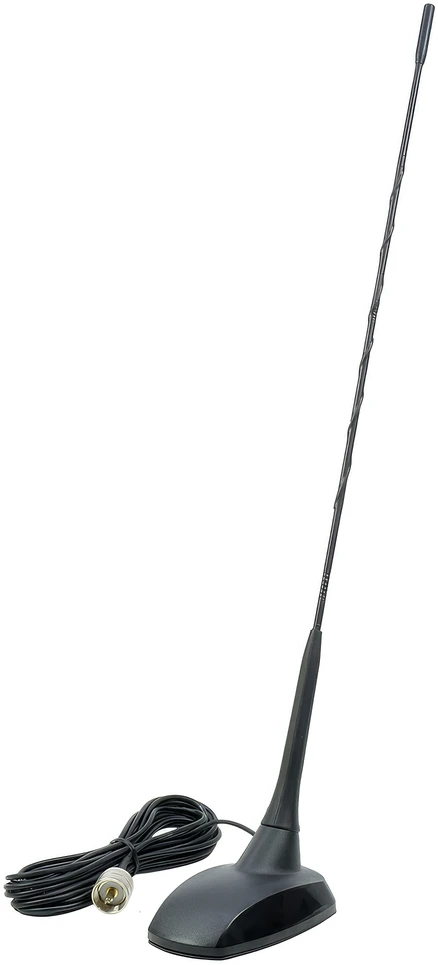 Dėžutė su 10 vienetų CB radijo stoties rinkiniu PNI Escort HP 62 ir PNI Extra 48 antena su magnetu, ASQ, RF stiprinimas