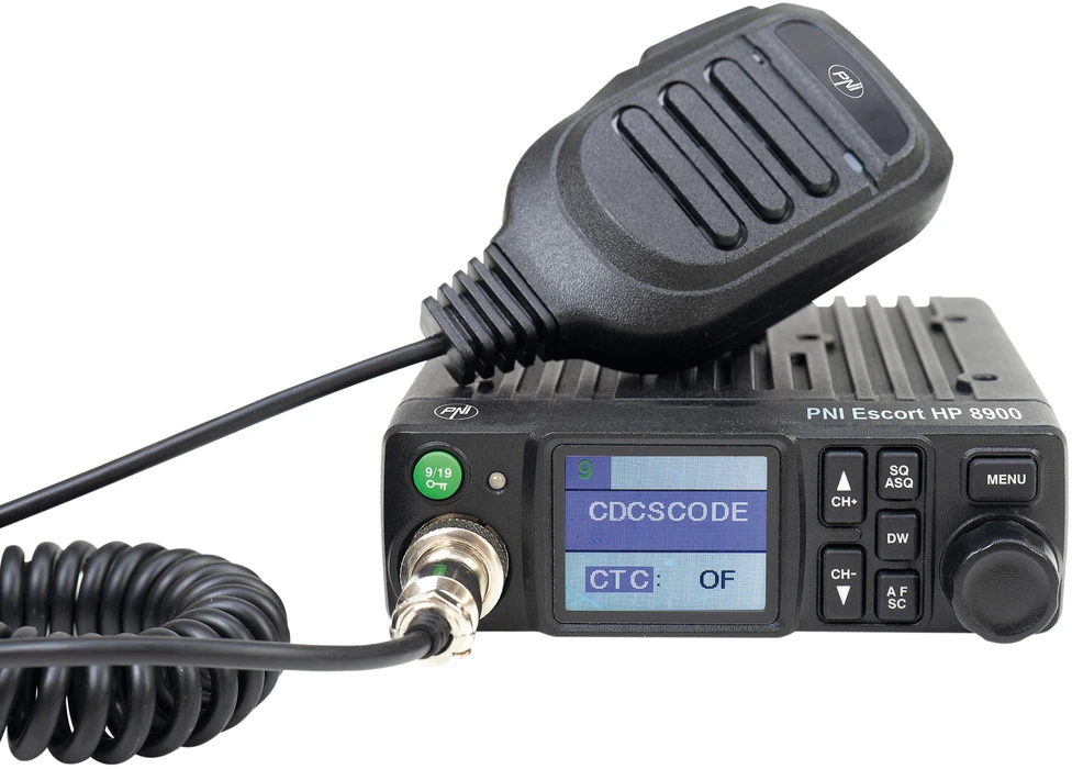 Dėžutė su 10 vnt. CB radijo stotelių PNI Escort HP 8900 ASQ, 12V / 24V, RF Gain, Roger Beep, CTCSS-DCS, Dual Watch AM / FM, perjungiamos tik į ES dažnių juostą