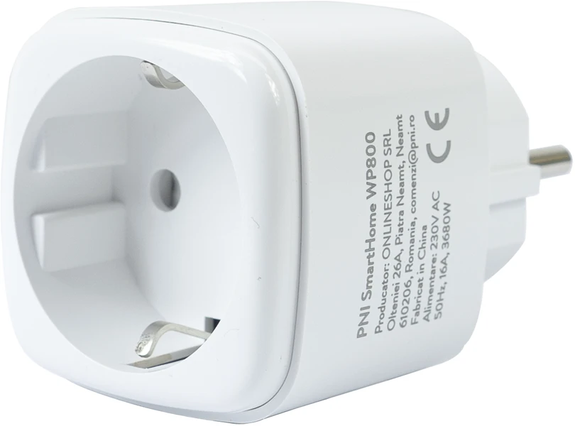 Dėžutė su 100 vienetų išmaniųjų kištukinių lizdų PNI SmartHome WP800 WiFi internetinis valdymas, „Tuya Smart App“, suderinamas su „Amazon Alexa“ ir „Google Home“, matuoja energijos suvartojimą