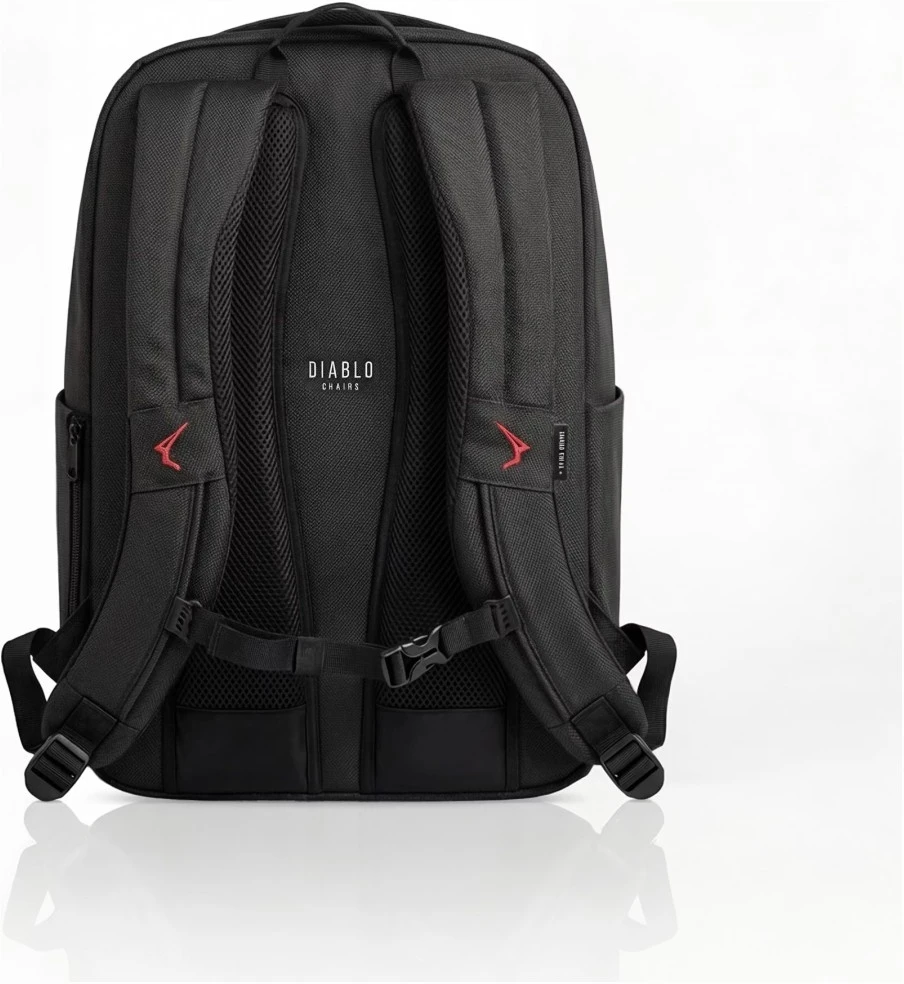 Diablo Chairs Prime daugiafunkcinė kompiuterio kuprinė juodos spalvos