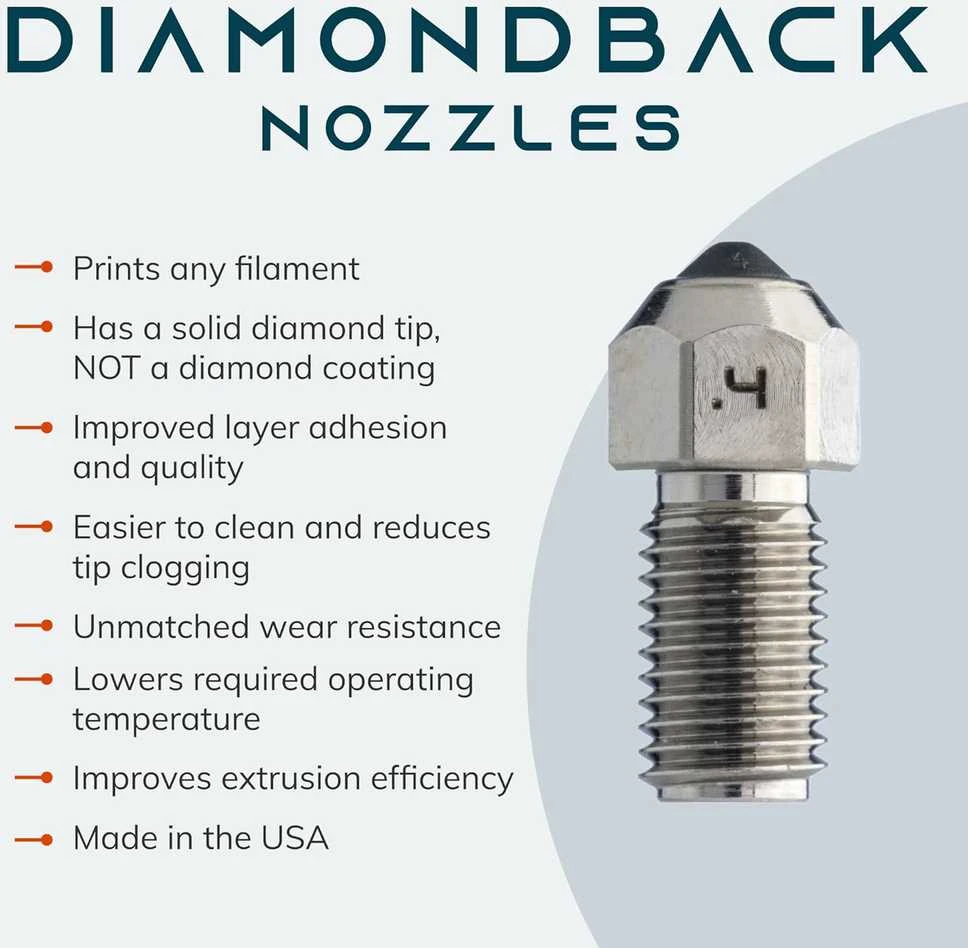 DiamondBack Ultimaker S-line Compatible Nozzle