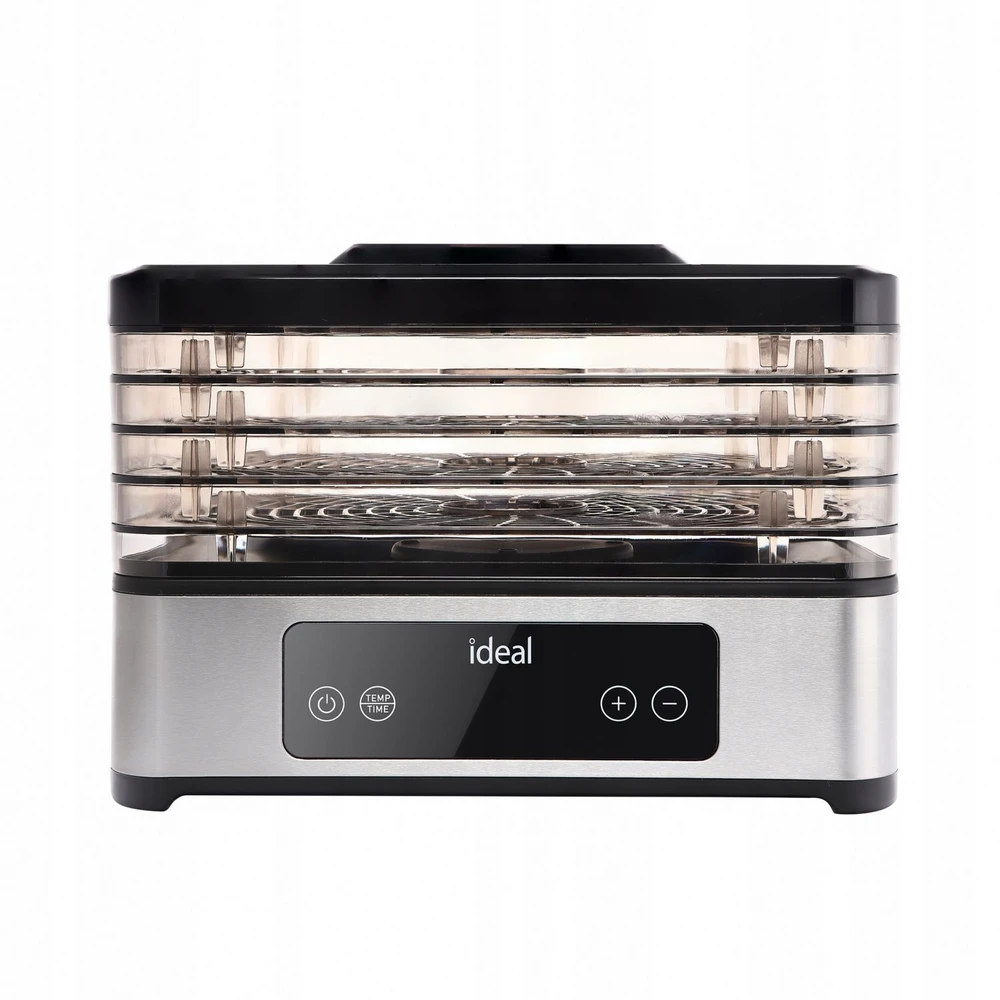 Didelis maisto džiovintuvas grybams, vaisiams ir daržovėms „IDEAL INOX“ + konvekcija 400 W + laikmatis