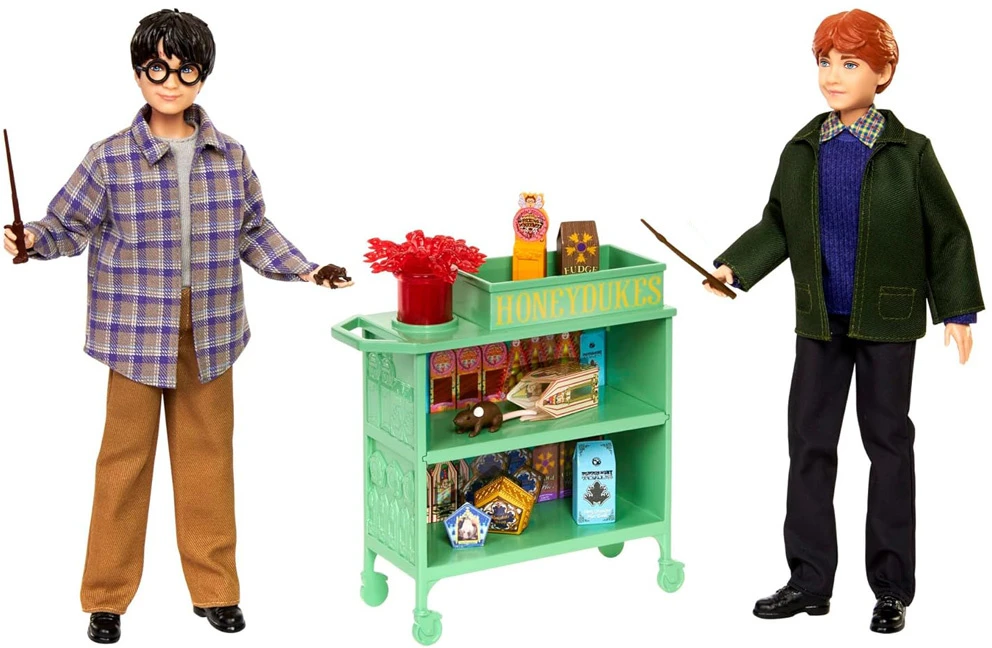 Harry Potter „Mattel“ didelis Hario Poterio lėlės rinkinys Ronas ant Hogvartso traukinio ZA5082