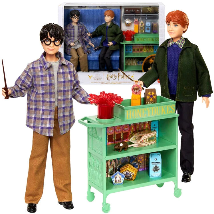 Harry Potter „Mattel“ didelis Hario Poterio lėlės rinkinys Ronas ant Hogvartso traukinio ZA5082