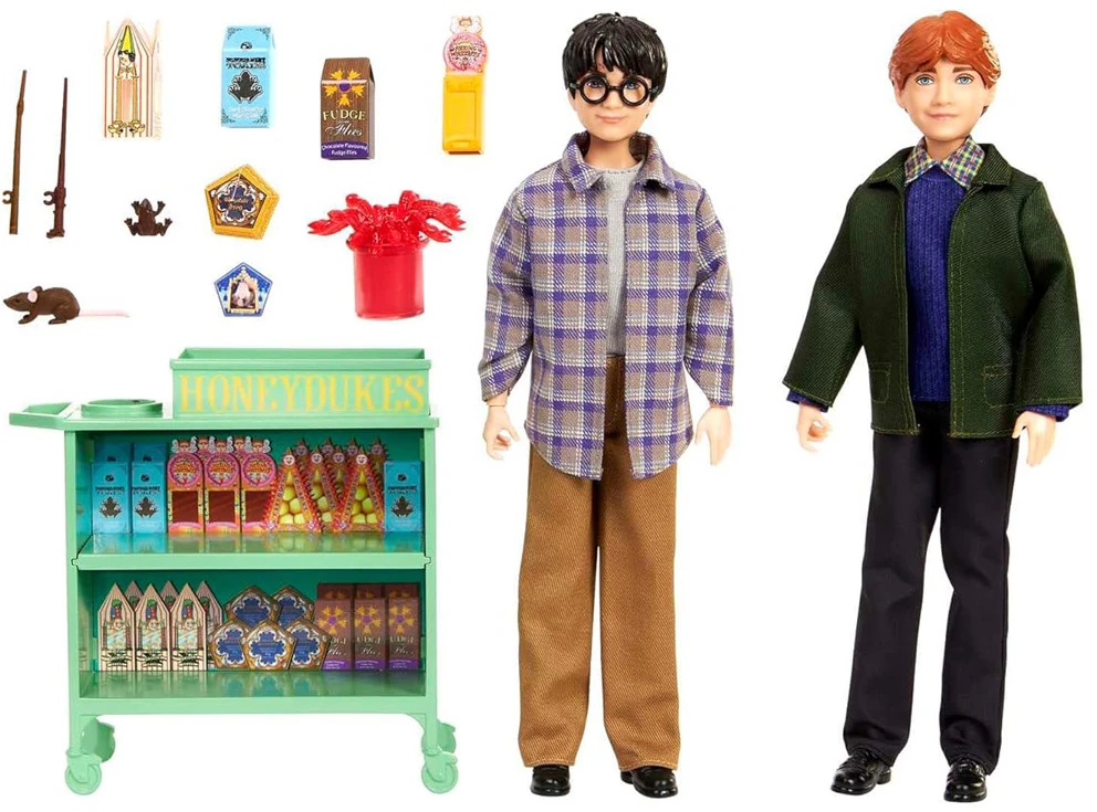 Harry Potter „Mattel“ didelis Hario Poterio lėlės rinkinys Ronas ant Hogvartso traukinio ZA5082