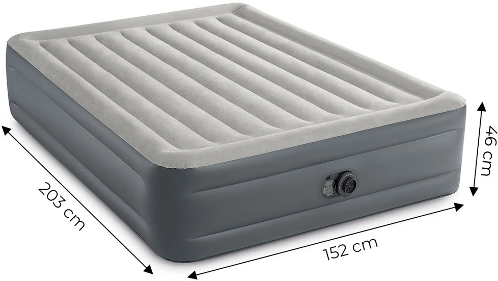 Pripučiamas čiužinys su įmontuotu elektriniu siurbliu 203x152x46 cm INTEX 64126ND
