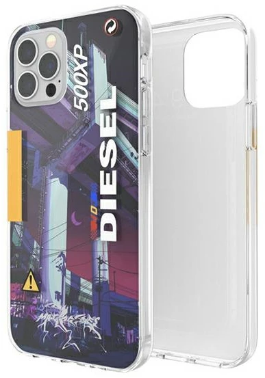 Diesel skaidrus Dėklas Mad Dog Jones AOPApple iPhone 12 12 Pro multikolor colorful 44324