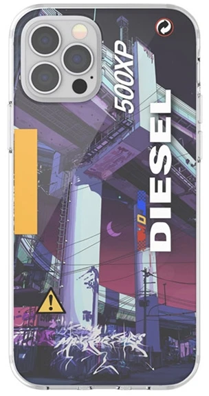 Diesel skaidrus Dėklas Mad Dog Jones AOPApple iPhone 12 12 Pro multikolor colorful 44324