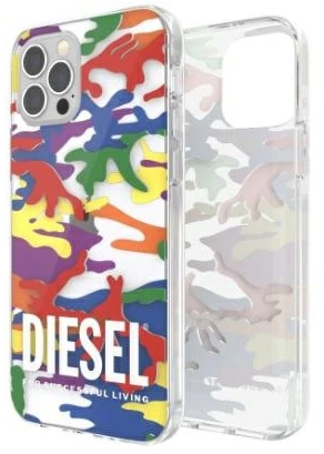 Diesel skaidrus Dėklas Pride Camo AOPApple iPhone 12 Pro Max multikolor colorful 44333