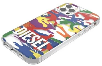 Diesel skaidrus Dėklas Pride Camo AOPApple iPhone 12 Pro Max multikolor colorful 44333