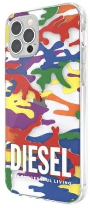 Diesel skaidrus Dėklas Pride Camo AOPApple iPhone 12 Pro Max multikolor colorful 44333