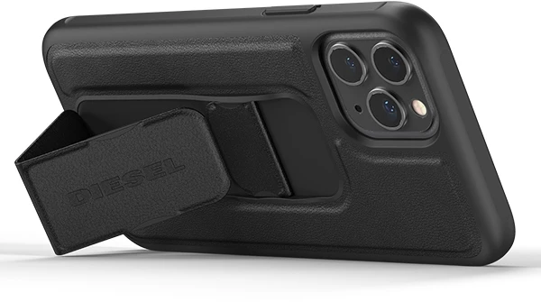 Diesel Grip Dėklas Leather Look Apple iPhone12 12 Pro juoda juodos spalvos 42534