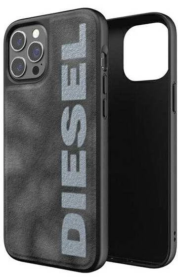 Diesel Moulded Dėklas Bleached DenimApple iPhone 12 12 Pro szaro-baltos spalvos pilkas-baltos spalvos 44297