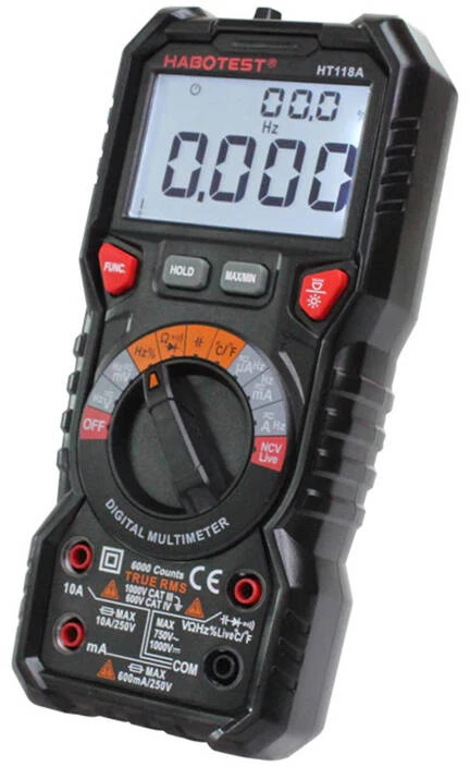 Multimetras su žibintuvėliu Habotest HT118A
