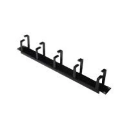 DIGITUS 19″ 1U cable management panel, 5x rings, Color juodas RAL 9005, DN-97602