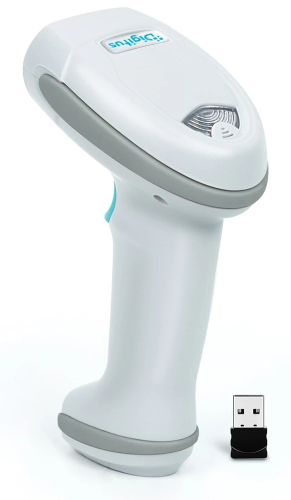 Digitus Advanced Barcode Scanner, Bluetooth, 1D/2D Rankinis brūkšninių kodų skaitytuvas 1D/2D CMOS Balta, Benzino spalva