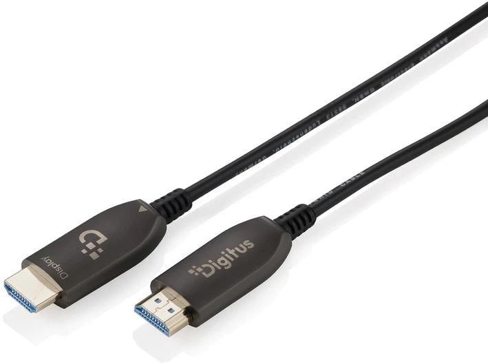 Assmann Electronic ASSMANN HDMI AOC Hibridinio pluošto prijungimo kabelis Tipas AM/M 20m UHD 8K60Hz CE auksinis bl