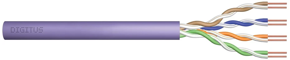 Assmann Electronic DIGITUS Vytos poros montavimo kabelis UTP, CAT 6, spalva violetinė 305M