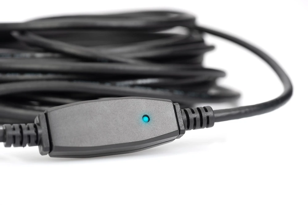 Assmann Electronic DIGITUS prailginimo kabelis USB 3.0 SuperSpeed Type USB A/AM/F aktyvus juodas 15m