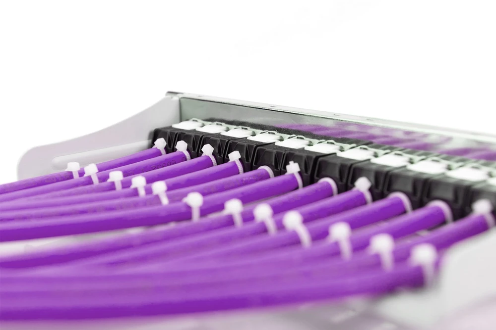 Assmann Electronic DIGITUS Montavimo kabelis Cat.6 U/UTP Dca vientisas laidas AWG 23/1 LSOH 500m violetinė ritė