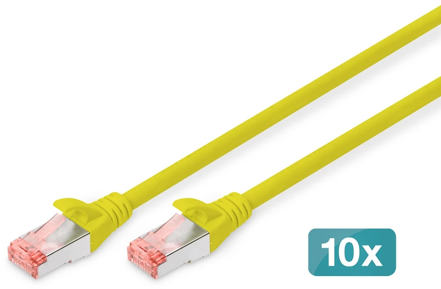 Digitus DK-1644-020-Y-10 tinklo kabelis Geltona 2 m Cat6 S/FTP (S-STP)