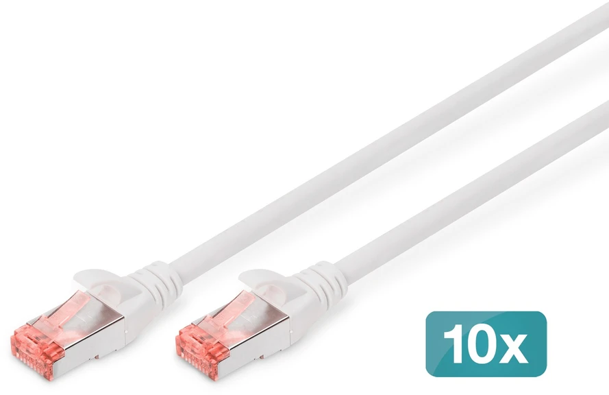 Digitus DK-1644-050-WH-10 tinklo kabelis Balta 5 m Cat6 S/FTP (S-STP)
