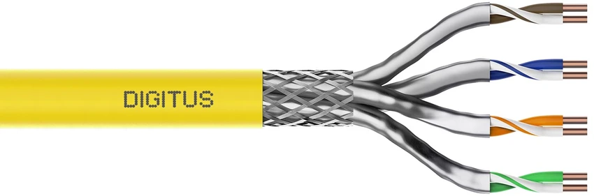 Digitus DK-1743-A-VH-1 tinklo kabelis Geltona 100 m Cat7a S/FTP (S-STP)