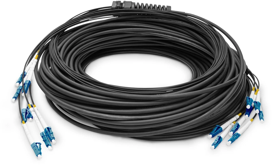 Digitus DK-2A338U100BK-BBB „InfiniBand“ arba pluoštinis optinis kabelis 100 m LC U-DQ(ZN) BH Juoda