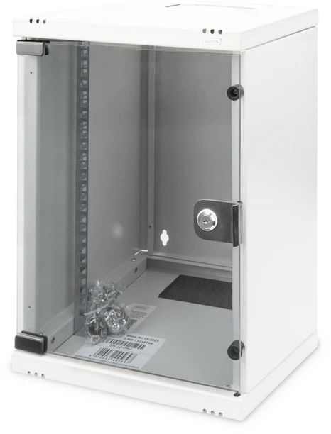 „Digitus“ prie sienos montuojamas korpusas 254 mm (10 colių) | DN-10-09U | 31,2 x 30 cm | Pilkas