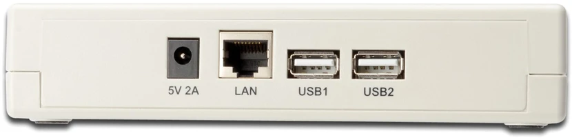 Assmann Electronic DIGITUS greito eterneto spausdinimo serveris 2+1port 2xUSB2.0 1xparallel 1xRJ-45 su maitinimo šaltiniu