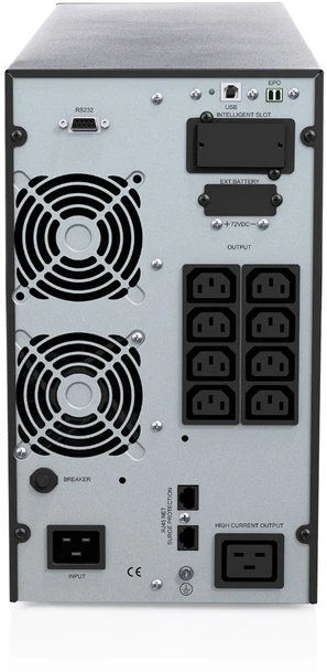 Digitus DN-170132 nepertraukiamo maitinimo resursai (UPS) Dviguba konversija (prisijungus) 3 kVA 3000 W 8 AC išvestis(ys / čių)