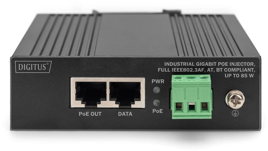 Šakotuvas „Digitus“ | DN-651141 gigabito EthernetPoE injektorius, pramoninis