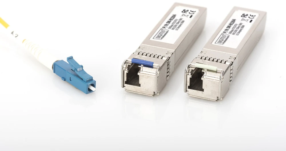 Digitus Skaitmenas | 10G SFP+ modulis | DN-81204 | Vienmodis pluoštas | LC Simplex | 10 Mbit/s | Bangos ilgis 1270/1330 nm | Maksimalus perdavimo atstumas 10000 m