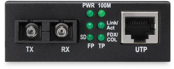 Digitus DN-82021-1 tinklo medijos keitiklis Vidinis 1310 nm Vienas režimas Juoda