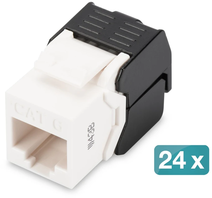 „Digitus CAT 6 Keystone“ lizdas, neekranuotas, 24 vnt. | DN-93603-24