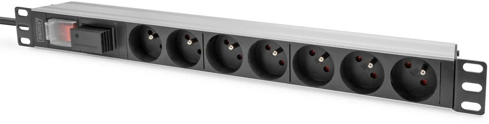 DIGITUS PDU 1U 7xCEE7/5 FR-Ausgnge 230V/16A juodas