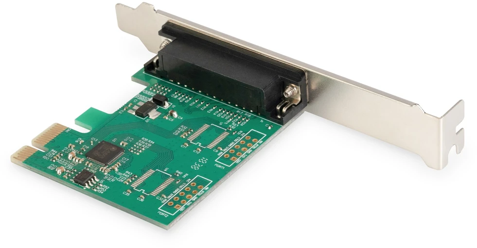 Assmann Electronic DIGITUS PCIexpress Add-On kortelė Lygiagreti 1 prievadas 1xDB25 F Slot Bracket + LP Bracket OXPCIe952 lustų rinkinys