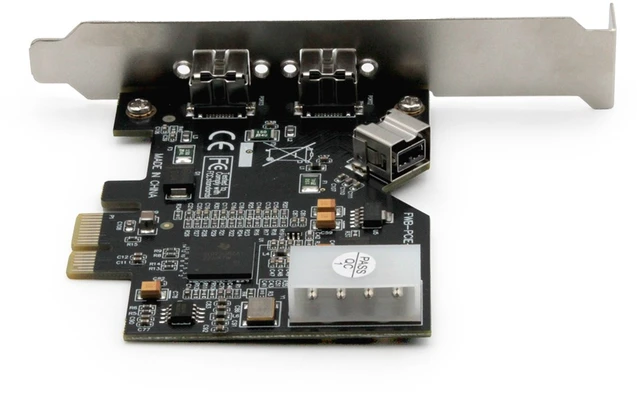 Assmann Electronic Assmann elektroninis DIGITUS valdiklis PCI-E DS-30203-2 Firewire 800/800 2x IEEE1394b +1x IEEE1394b, 5 LGW