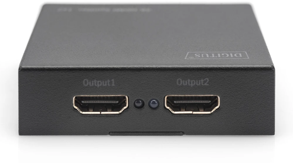 Šakotuvas Assmann Electronic Digitus DIGISTUS 4K HDMI Splitter 1x2 unterstuetzt 4K2K 3D Video Format Farbe juodas