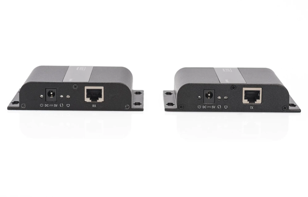 Assmann Electronic DIGITUS 4K HDMI plėstuvas per IP imtuvas Įrenginys per tinklo kabelį CAT 5/5e/6/7 4K2K/30Hz juodas