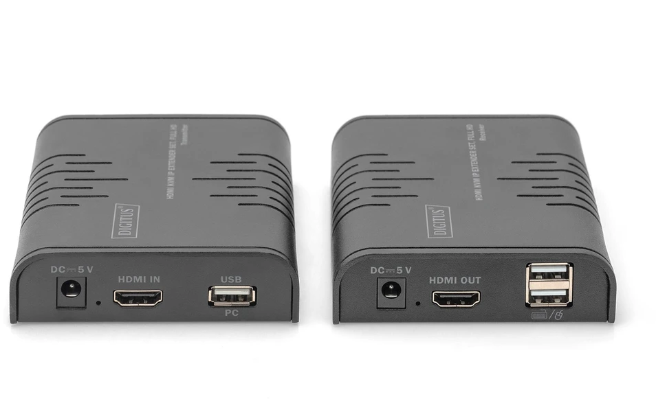 Assmann elektroninis DIGITUS IP KVM plėstuvo rinkinys 120m vienas su daugeliu 1080p/60Hz