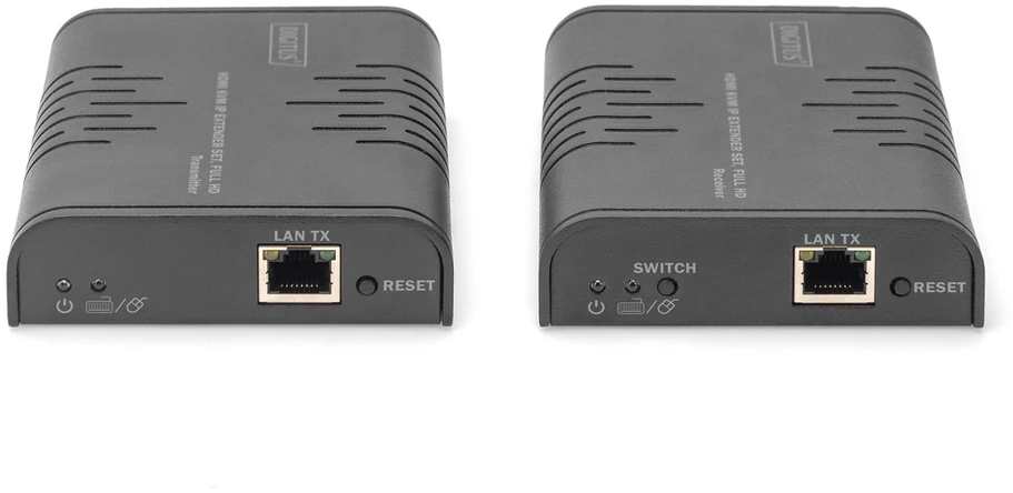 Assmann elektroninis DIGITUS IP KVM plėstuvo rinkinys 120m vienas su daugeliu 1080p/60Hz
