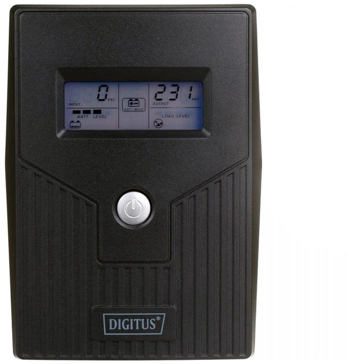Digitus UPS Line-Ineractive LCD BASIC, 800VA/480W, 1x12V/9A, AVR, 2x Schuko CEE 7/3