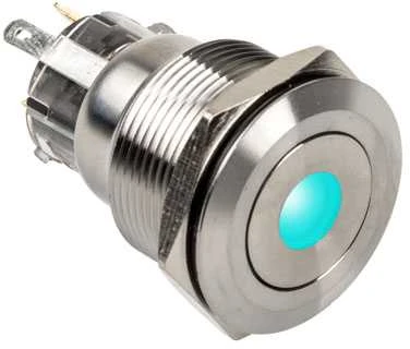 DimasTech Vandalism Button 22mm, Silverline Dot – RGB