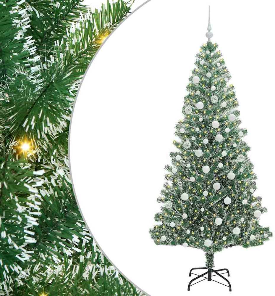Dirbtinė Kalėdų Eglė Su Sniegu ir LED Šviesa su 300 LED 180 cm