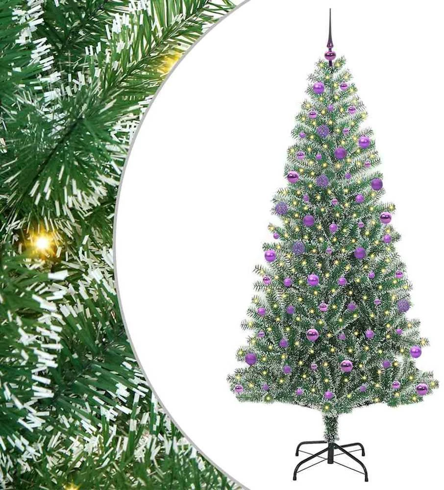 Dirbtinė Kalėdų Eglė Su Sniegu ir LED Šviesa su 300 LED 210 cm