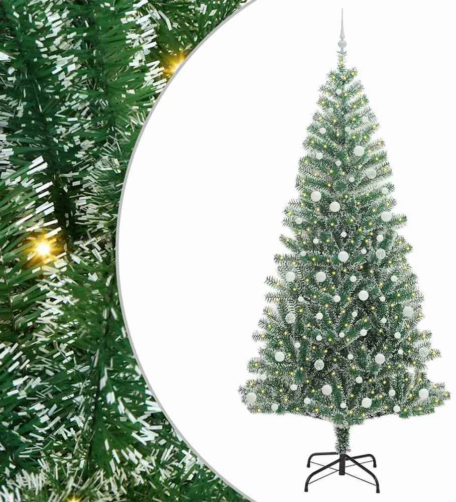 Dirbtinė Kalėdų Eglė Su Sniegu ir LED Šviesa su 300 LED 240 cm